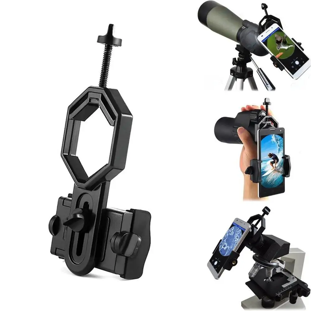 

Universal Telescope Cellphone Adapter Mount, Work with Binoculars Monocular Spotting Scope Telescope Microscope