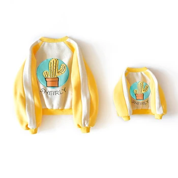 

Winter Coat for Girls Mommy and Me Clothes Family Matching Shirts Jackets Baseball Suit Mum Baby Jacket Family Matching Outfits