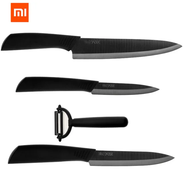 Нано керамический нож Xiaomi Mijia оригинальный HuoHou кухонный набор 4 шт нано 6 8 дюймов