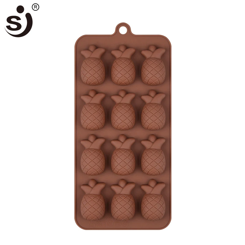 

SJ Pineapple Shape Silicone 3d Chocolate Molds Cake Bakeware Baking Tools Cake Decorating Tools Fondant Candy Silicone DIY Mould
