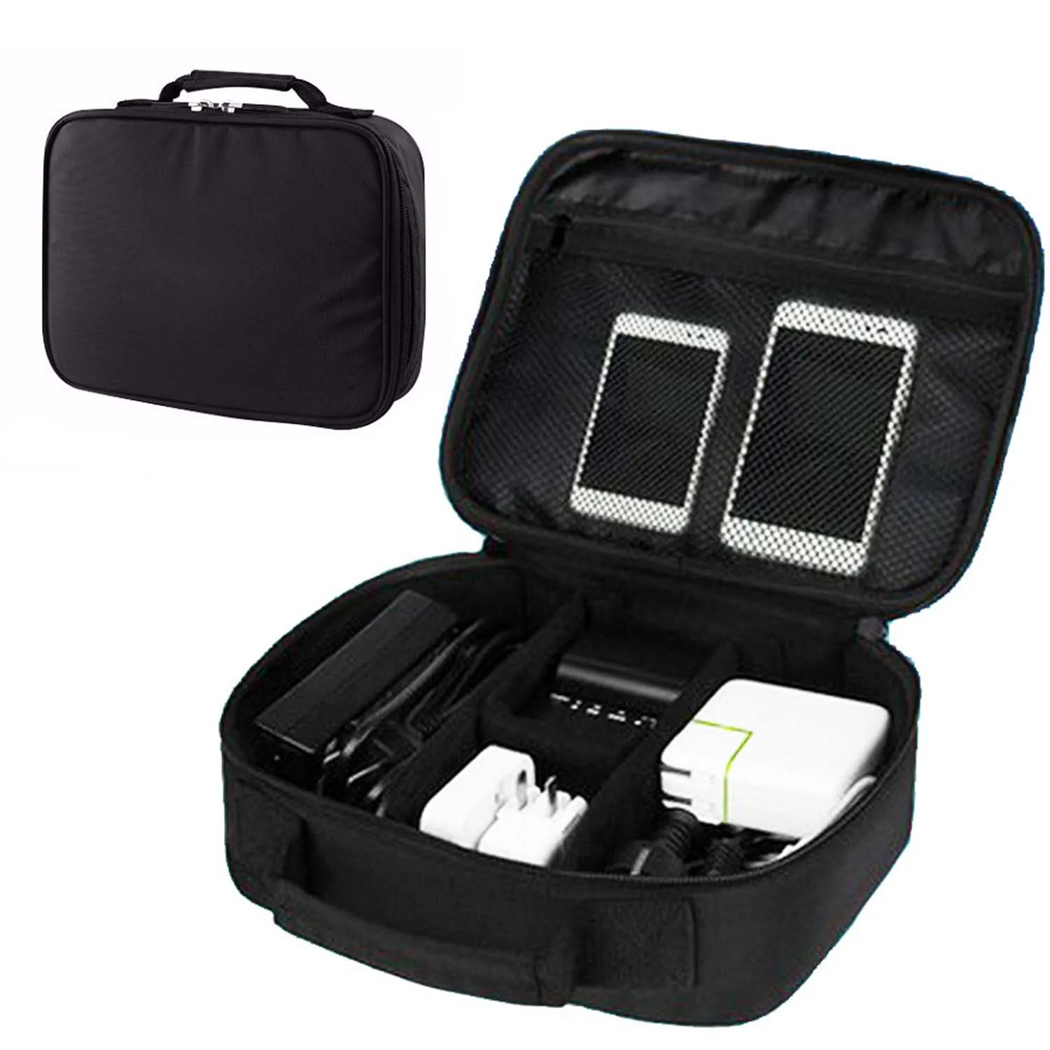 

Behogar 22.5x17.5x5.5 cm Shockproof Waterproof Electronics Digital Accessories Storage Bag Case for Travel Business Organizer