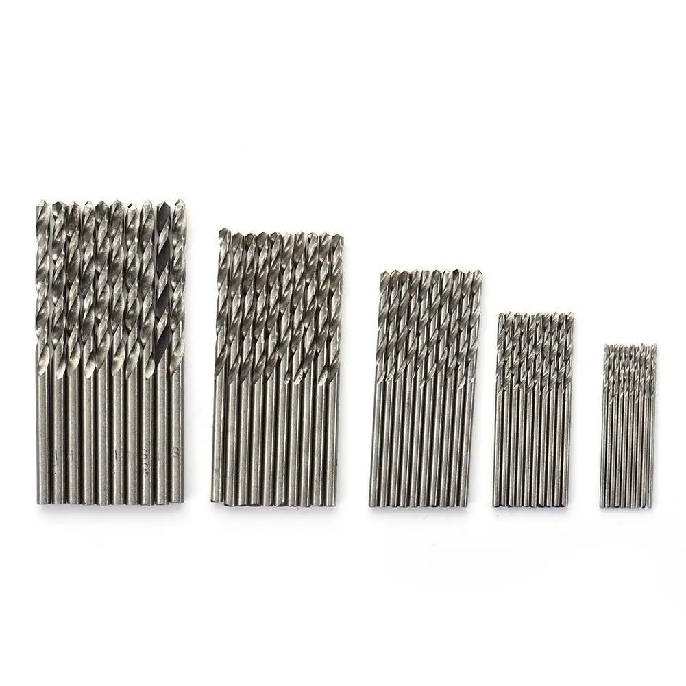 50 PCS Twist Drill Bit 1 / 1.5 / 2 / 2.5 / 3mm Drill Bits High Carbon Steel Wood Drills For Wood Plastic Aluminum Power Tool Set 50 PCS Twist Drill Bit 1 / 1.5 / 2 / 2.5 / 3mm Drill Bits High Carbon Steel Wood Drills For Wood Plastic Aluminum Power Tool Set