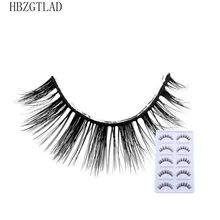 Hbzgtlad 5 пар норковые ресницы 3d норковые ресницы короткий набор нарощенных ресниц Накладные ресницы наращивание ресниц макияж комплект Cilios