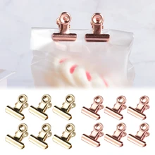 6Pcs Metal Kitchen Food Vedação Clips Saco Carta De Papel Foto Arquivo Grampos Da Escola Escritório Calendário Binder Clipe Casa Accessorie