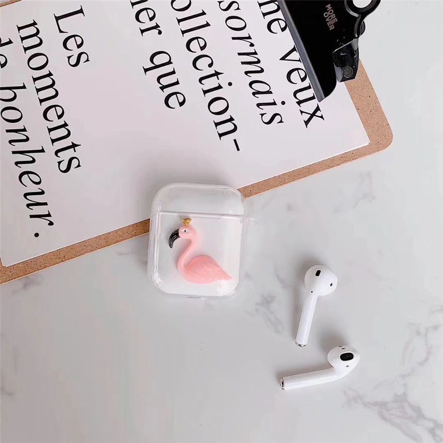 Чехол Airpods, милый чехол для airpods, мультяшный защитный жесткий чехол, прозрачный беспроводной чехол для наушников для iphone, чехол для наушников