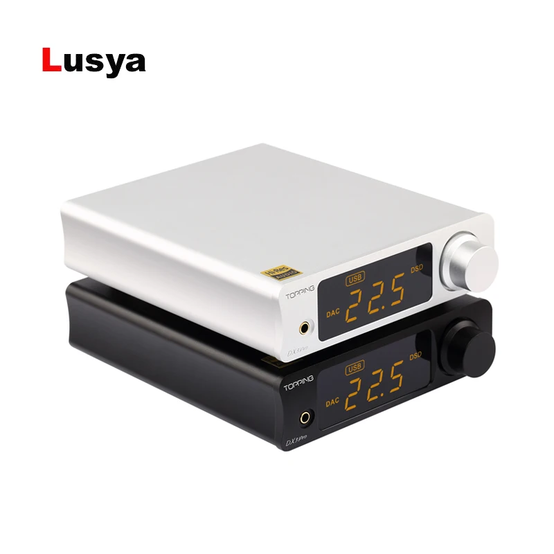 Hi Fi DX3Pro USB DAC Bluetooth 5 0 усилитель аудио декодер XMOS XU208 AK4493 OPA1612 DSD512 оптический