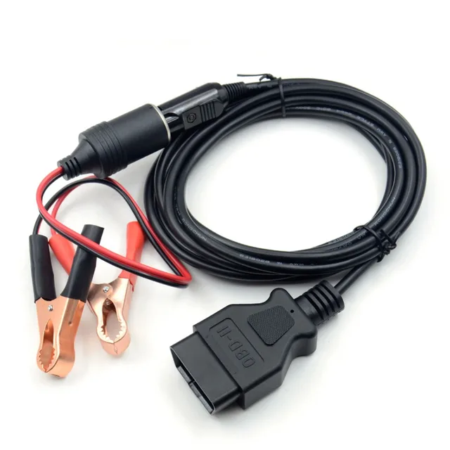 OBD2 II Emergency Cable 12V Memory Saver Adapter with EC5 Socket Memory Saver(3Meter) ECU Interface Connector for Vehicle 6