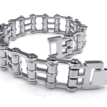 "(23 см)* 16 мм модный браслет мотоциклетная велосипедная цепь из нержавеющей стали классный браслет для мужчин Горячая ювелирных изделий хороший подарок