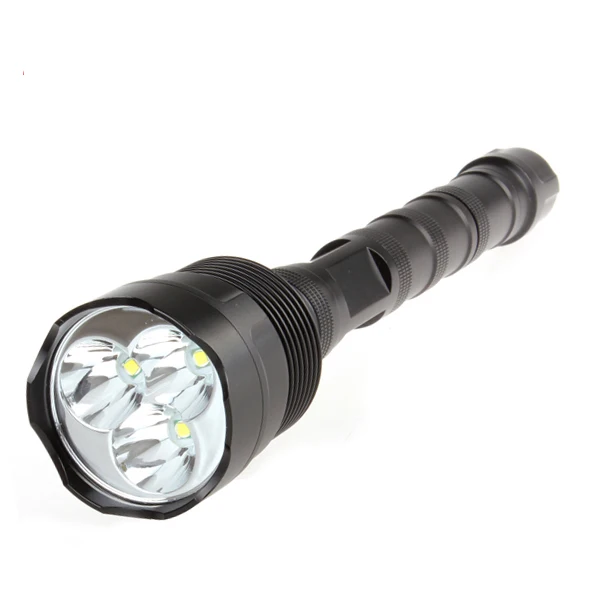 

SecurityIng LED Flashlight Super Bright 1800Lm 3 x CREE XM-L T6 LED Extended Flash Lamp