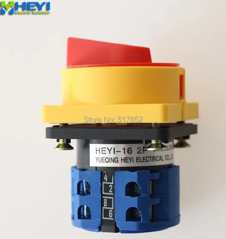 20A 440V 2 положения NO/OFF поворотный переключатель LW26GS 20/04 Амперметр с блокировкой