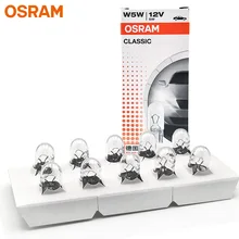 Лампа Ксеноновая OSRAM 12V первоначально T10 2825 5 Вт W2.1x9.5d W5W Стандартный интерьер светильник лампы сигнала поворота OEM авто лампы 10 шт