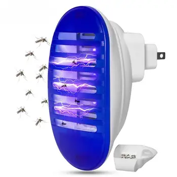 

AC 110V~240V 1W LED Electric Shock Style Socket Shape Mosquito Killer Lamp