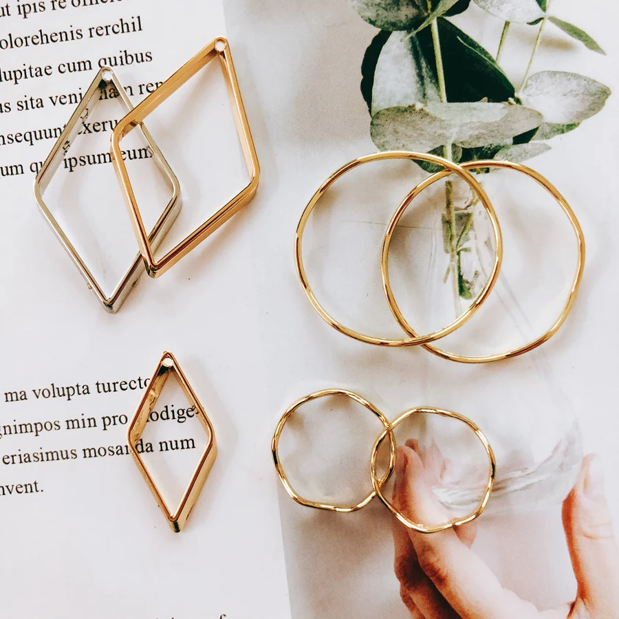 

Connecting ring beads for jewelry making pendant diy material earrings jewelry findings line eardrop accessories handmade
