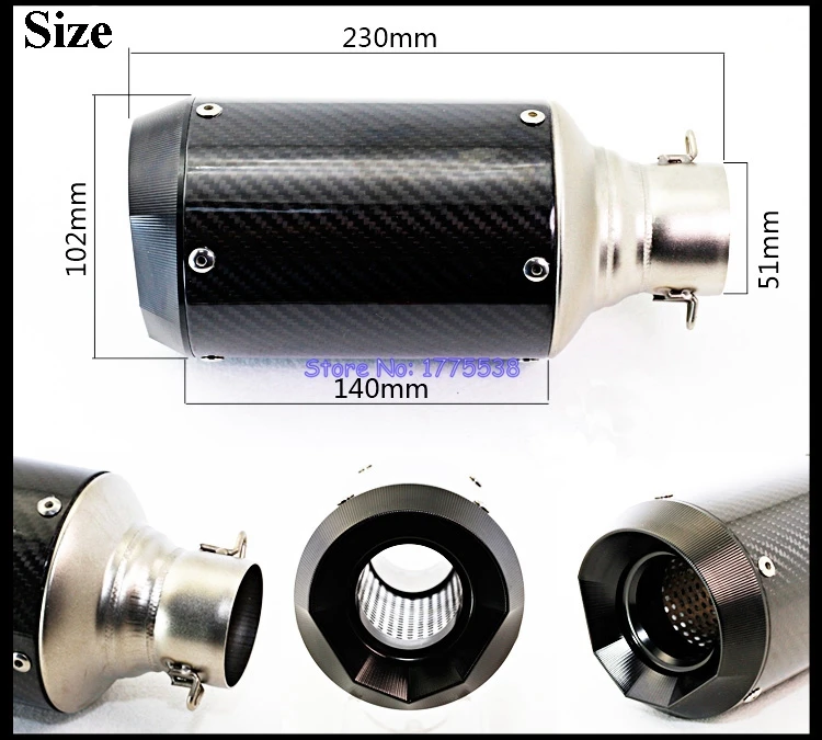 motorbike exhaust muffler