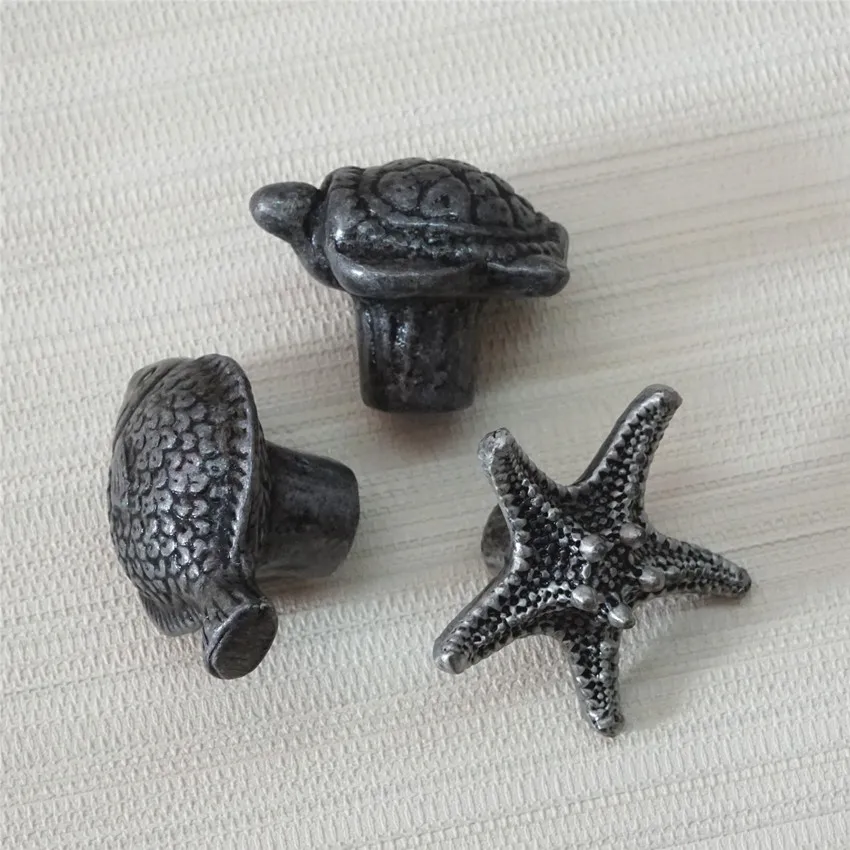 Starfish Turtle Fish Dresser Knob Animal Drawer Knobs Pulls Handle Antique Silver Black Kitchen Cabinet Pulls Door Knobs Starfish Turtle Fish Dresser Knob Animal Drawer Knobs Pulls Handle Antique Silver Black Kitchen Cabinet Pulls Door Knobs