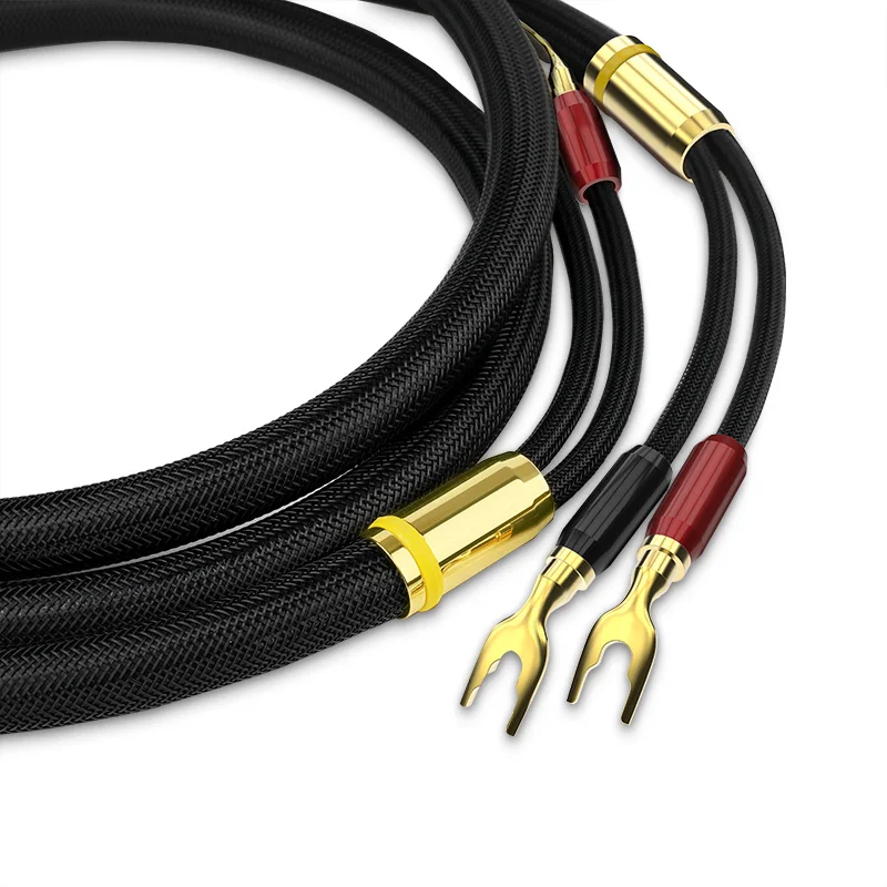 CHOSEAL HIFI динамик аудио кабель Высокая точность OCC спикер провода DIY с u образной