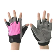 Профессии Узкие вставки дышащая Нескользящая половины пальцев Фитнес перчатки летние велосипедные гантели тяжелой атлетике тренировочные перчатки