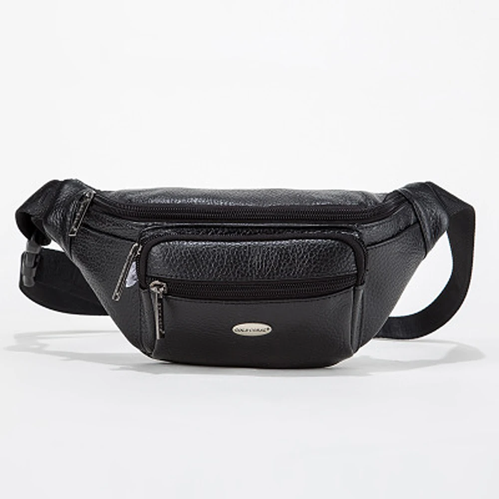 Золотая Коралловая Натуральная кожа Повседневная поясная сумка для мужчин сумка для телефона Дорожная сумка-пояс поясная сумка для мужчин чехол для телефона сумка