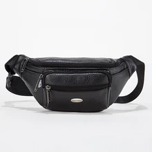 Золотая Коралловая Натуральная кожа Повседневная поясная сумка для мужчин сумка для телефона Дорожная сумка-пояс поясная сумка для мужчин чехол для телефона сумка