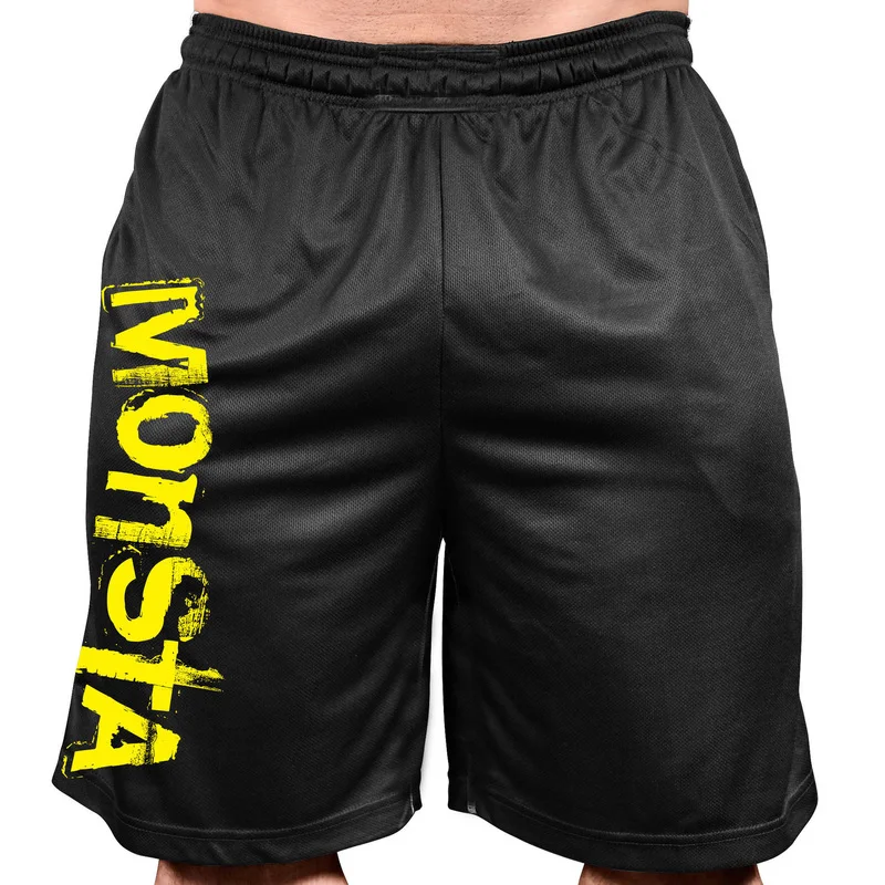 Spring and summer new men's sports and fitness mesh five pants European and American men's outdoor running quick-drying shorts Spring and summer new men's sports and fitness mesh five pants European and American men's outdoor running quick-drying shorts