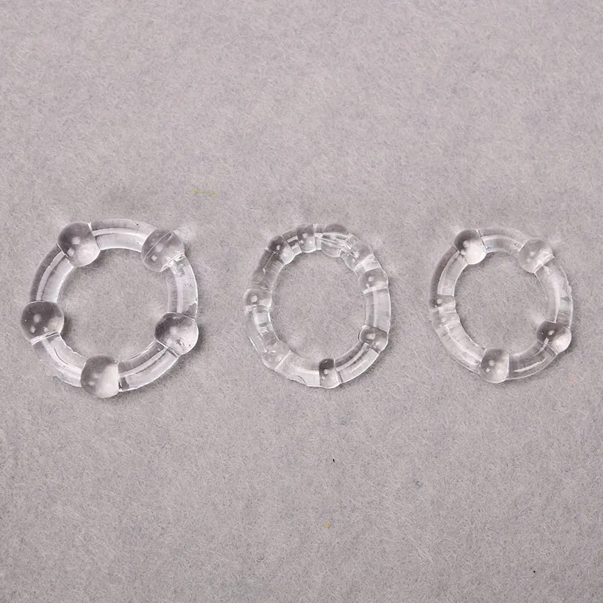 3 pz/pacco anello in silicone con tempo di ritardo anelli prodotti per adulti giocattolo del sesso maschile soggiorno flessibile ciambelle anelli regalo del partito_voghion.com
