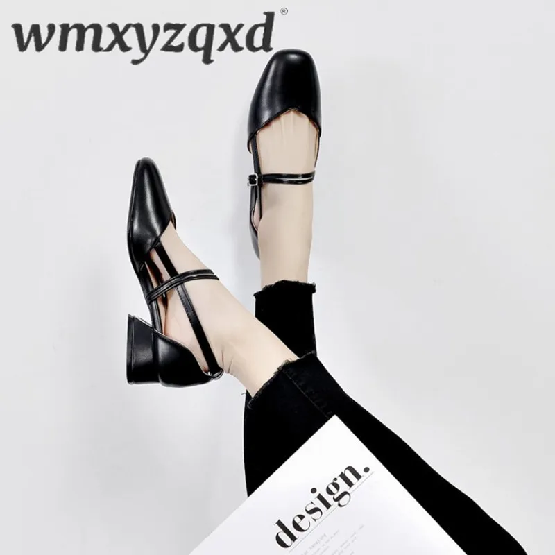 Zapatos De Mujer сандалии гладиаторы женские слипоны на квадратном каблуке Летние