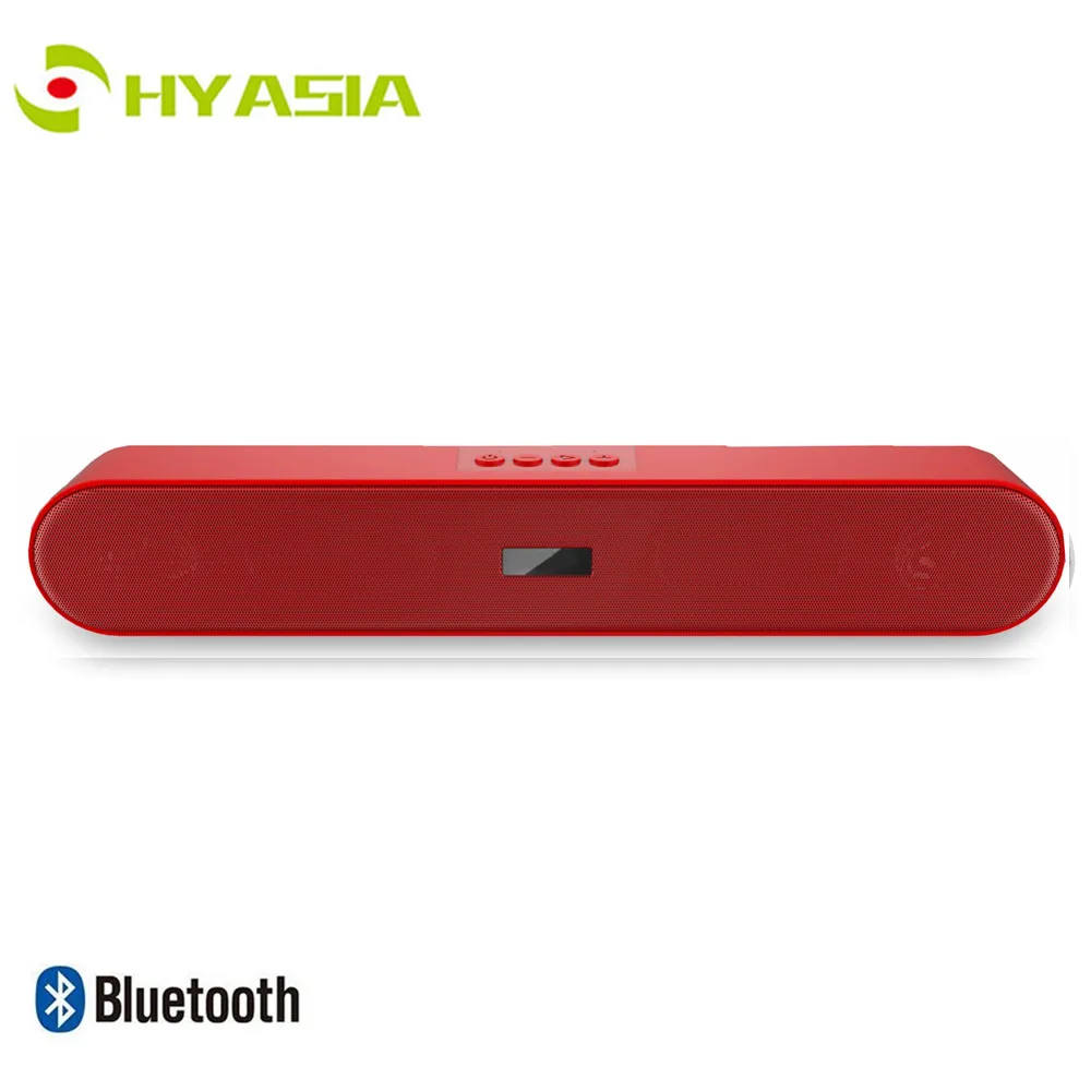 

HYASIA 2019 New PC Bluetooth 5.0 Soundbar With Battery Wireless Soundbar Bluetooth Speaker AUX Home Theater Computer Speaker TV