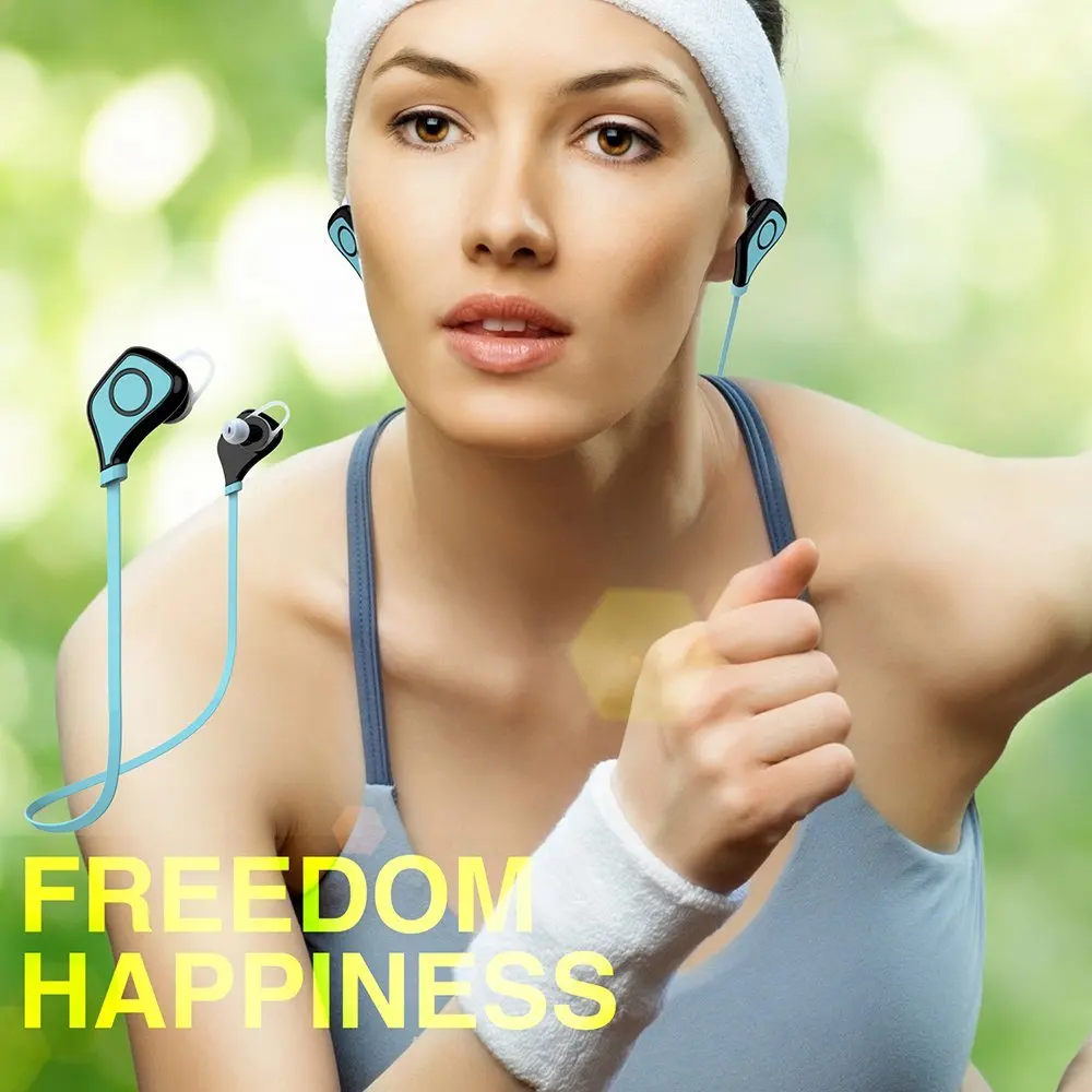 

Wireless Bluetooth Headphones Mini Portable Exercise Headset Noise Cancelling Bluetooth Earbuds Earphone For Smartphones Tablets