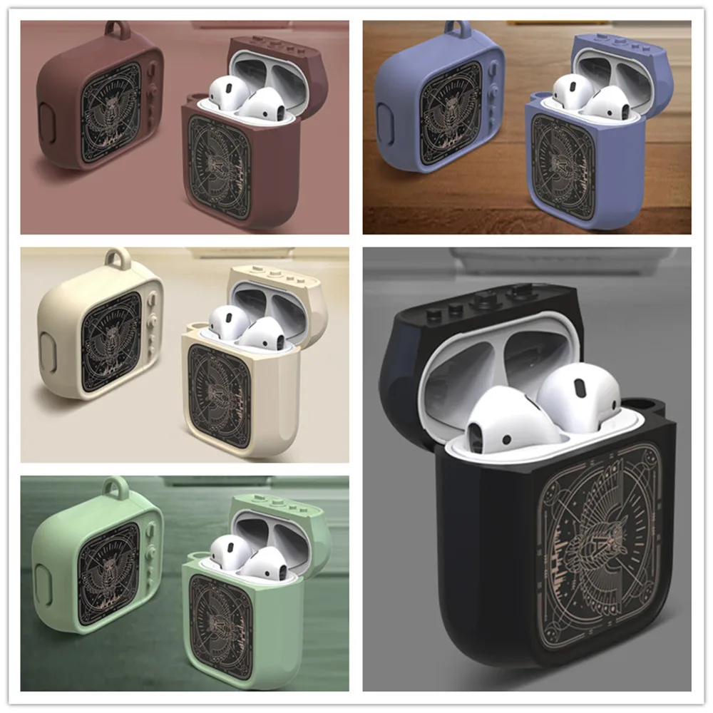 

Earphone Case For Apple AirPods Cartoon Cute TV Wireless Bluetooth Headphone Cases For Airpods Protective Cover