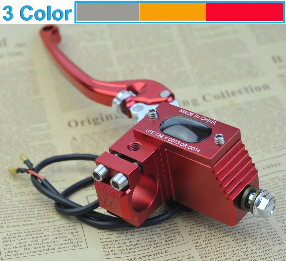 Hydraulic Brake Clutch Pump Lever Handlebar Motorcyle Motorbike master