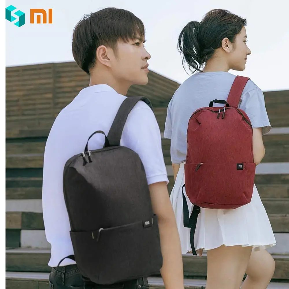 Однотонные оригинальные рюкзаки Xiaomi 10L сумка s городская повседневная спортивная