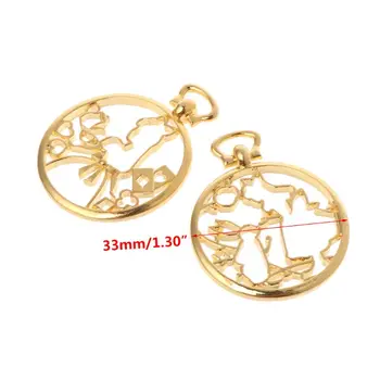 

11 Pcs/Set DIY Epoxy Resin UV Resin Metal Frame Cartoon Castle Shape Creative Pendant Holder Hollow Jewelry Findings Charms Deco