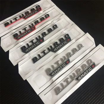 

10pairs/lot ABS Embleme For BITURBO 4MATIC+ Badge Emblem Sticker