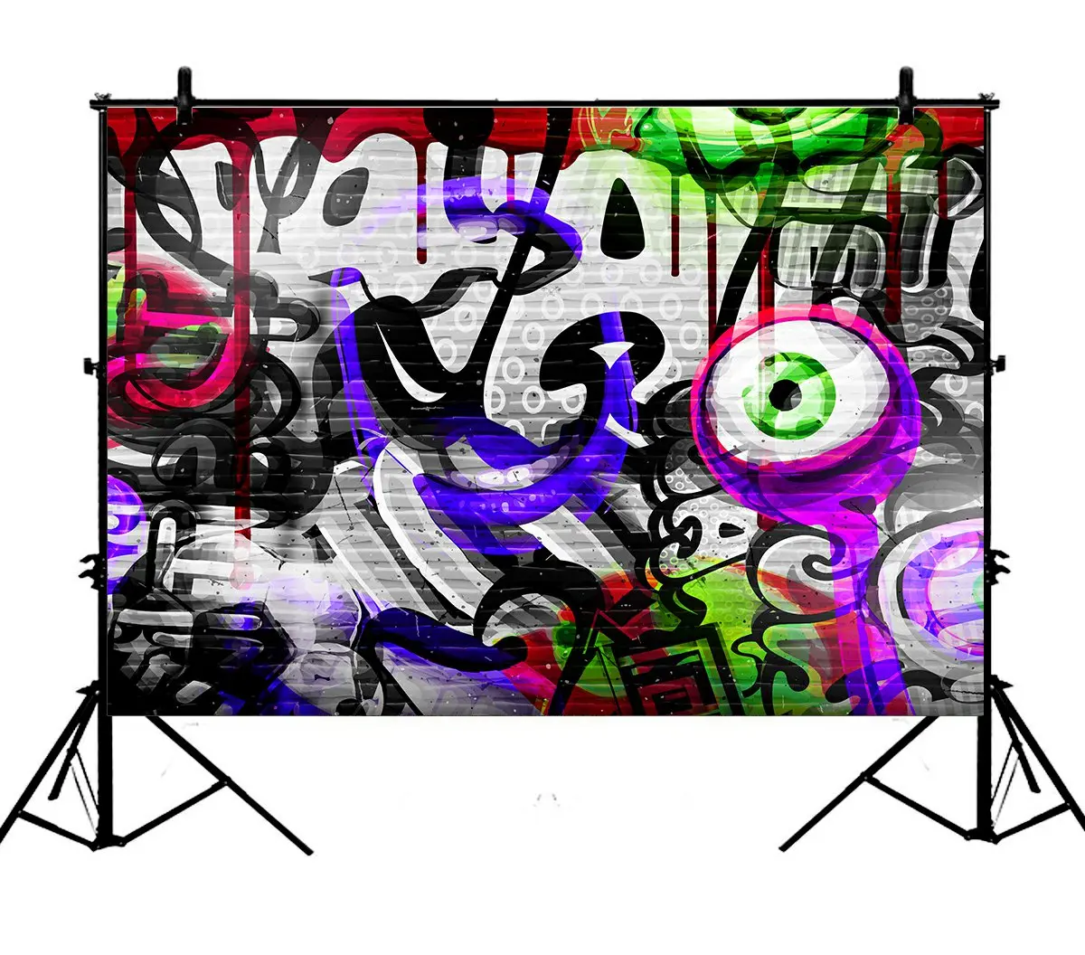 

5x7ft Graffiti Colorful Abstract Patterns Polyester Photo Background Portrait Backdrop