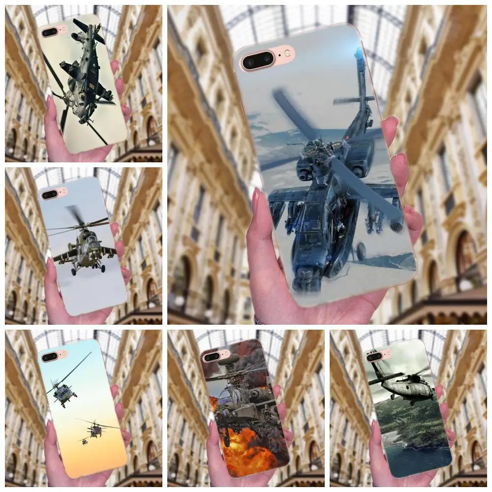 

Soft Silicone TPU Transparent Phone Cases For Xiaomi Redmi Note 2 3 3S 4 4A 4X 5 5A 6 6A Pro Plus Helicopter Military New