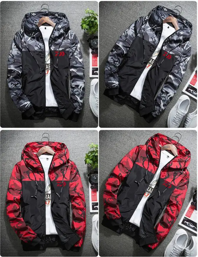 Daiwa Fishing Clothing Quick Dry Fishing Clothes Outdoor Sport Dawa Fishing Shirts Mens Breathable Camouflage Fishing Jackets