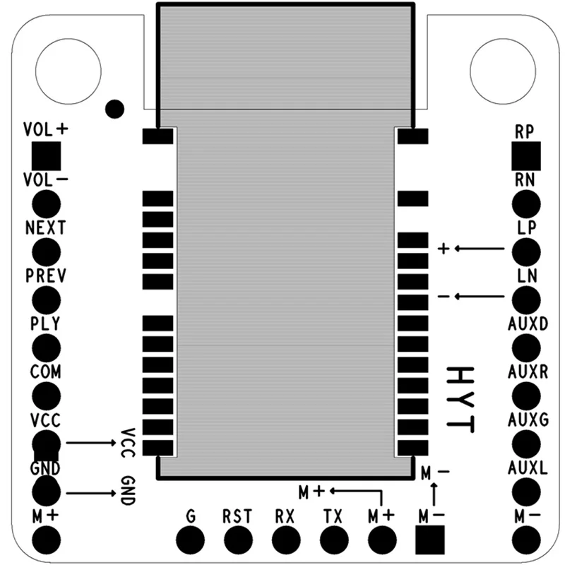 2 шт./пара Bluetooth TWS усилитель мощности плата AUX аудио приема BK8008 стерео двойной 5 Вт усилитель для громкоговорителя