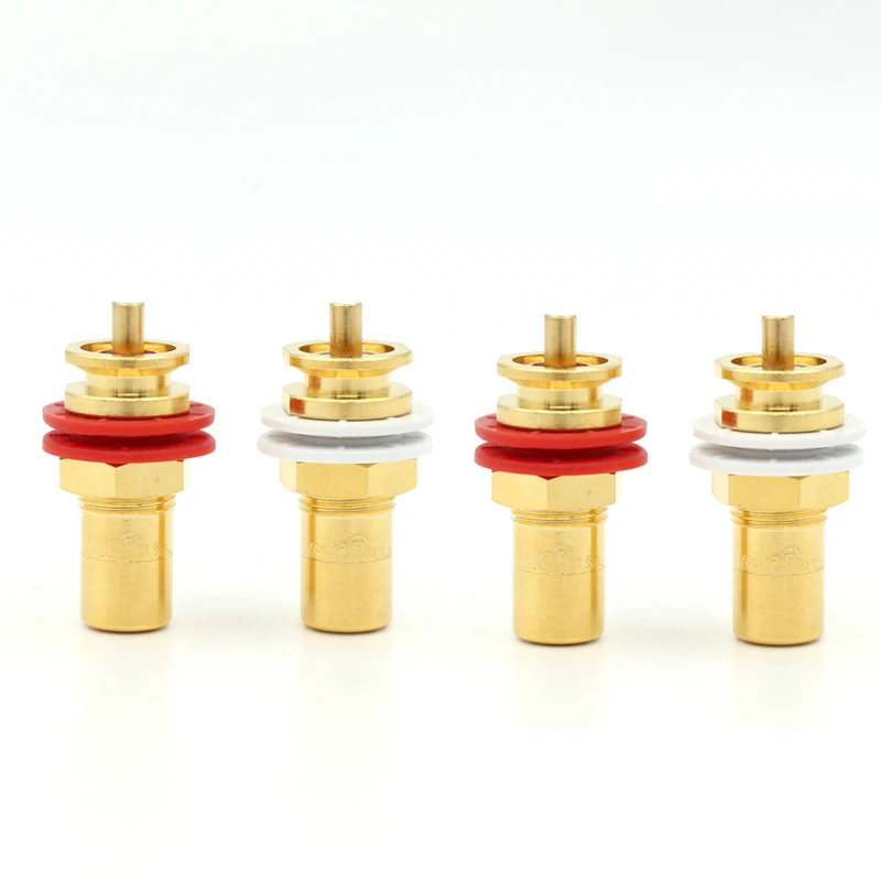 2 пары разъем RCA с позолоченным покрытием для cd плеера усилителя|connectors gold|connector
