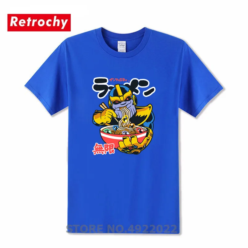 Мужская футболка с забавным дизайном Infinity Ramen Mad Titan Thanos Классическая героями игры