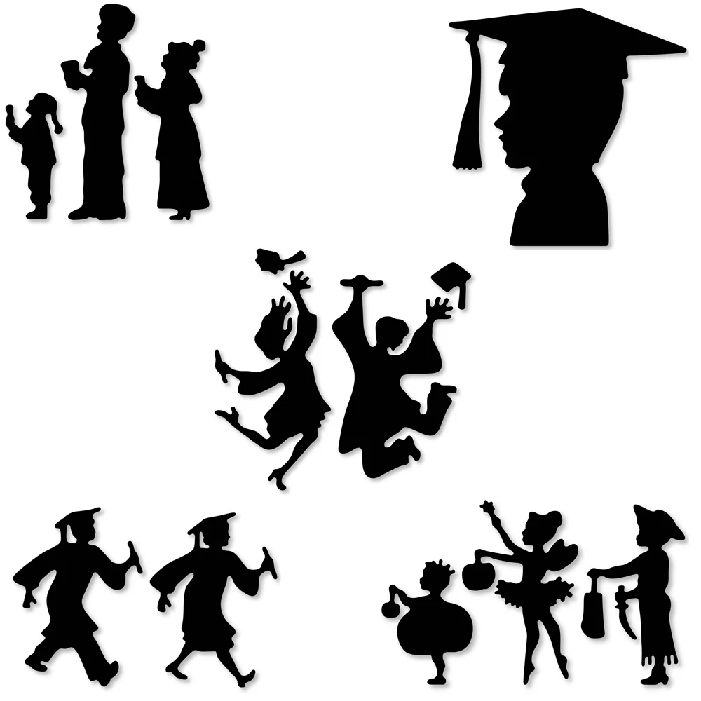 

Swovo boy girl grads Metal Cutting Dies Stencils For DIY Scrapbooking Paper Card Decorative Craft Embossing Die Cuts New 2019