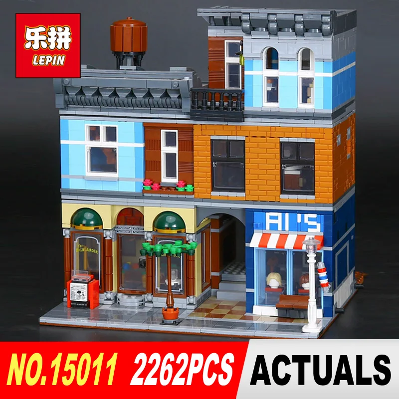

Lepin 15011 Parsian Creator Expert City Street restaurant Avengers Compatible With 10197 Educational Toys Assembled DIY