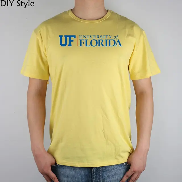 UF UNIVERSITY OF FLORIDA T shirt Top Lycra Cotton Men T shirt New Design High Quality Digital 