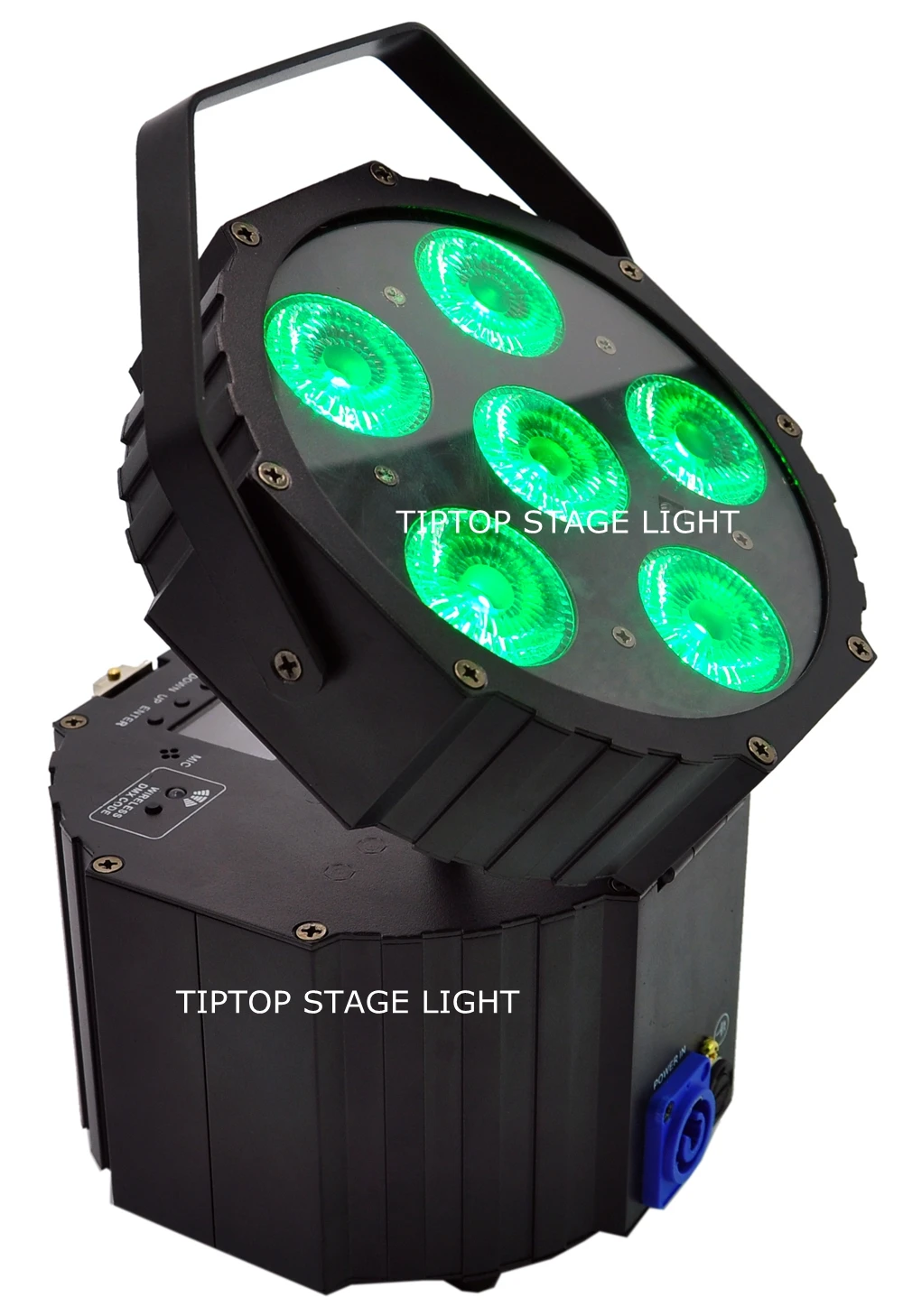  Freeshipping 8 Unit iOS Smartphone App Wireless DMX Battery Powered 6*18W LED Bar Uplighting Light 