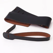 Black Guitar Strap PU Leather