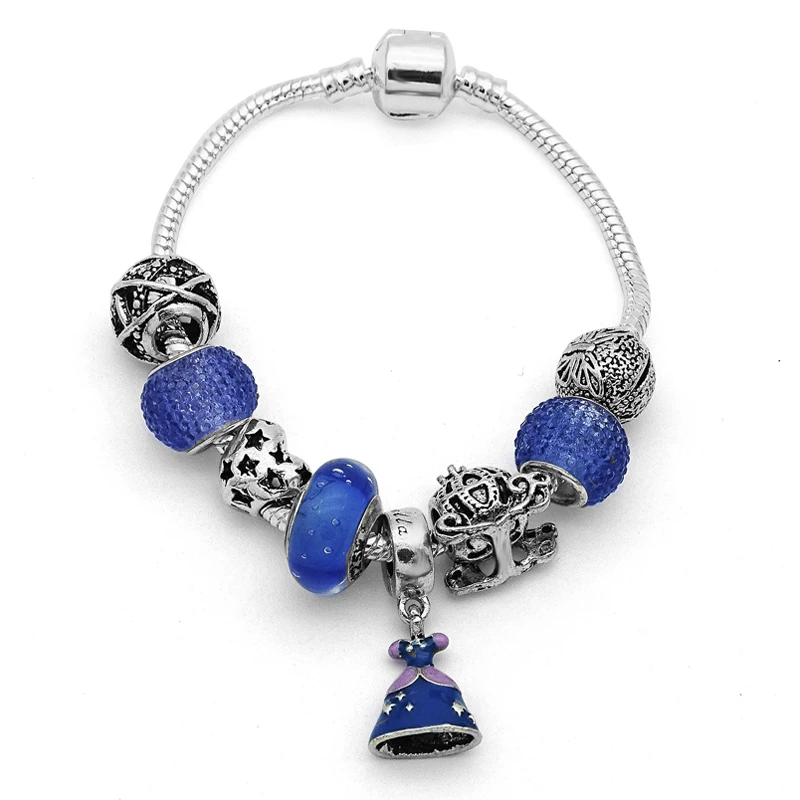 Friendship Bracelets for Women Luxury Brand Silver Dress Pendant