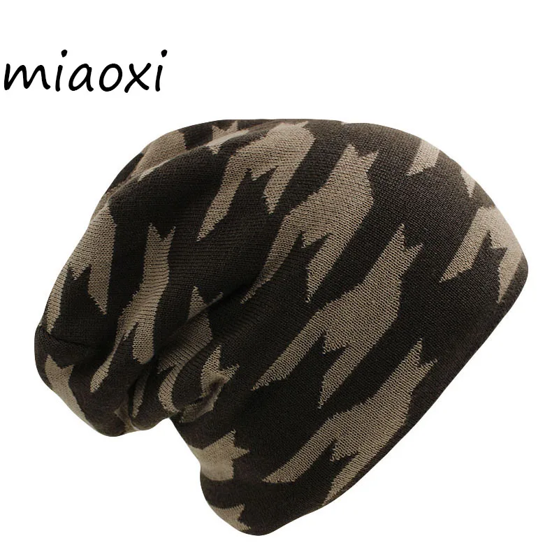 

New Casual Adult Unisex Women Men Winter Hat Warm Beanies Skullies Hip Hop Geometric Mal eOutdoor Top Fashion Female Bonnet