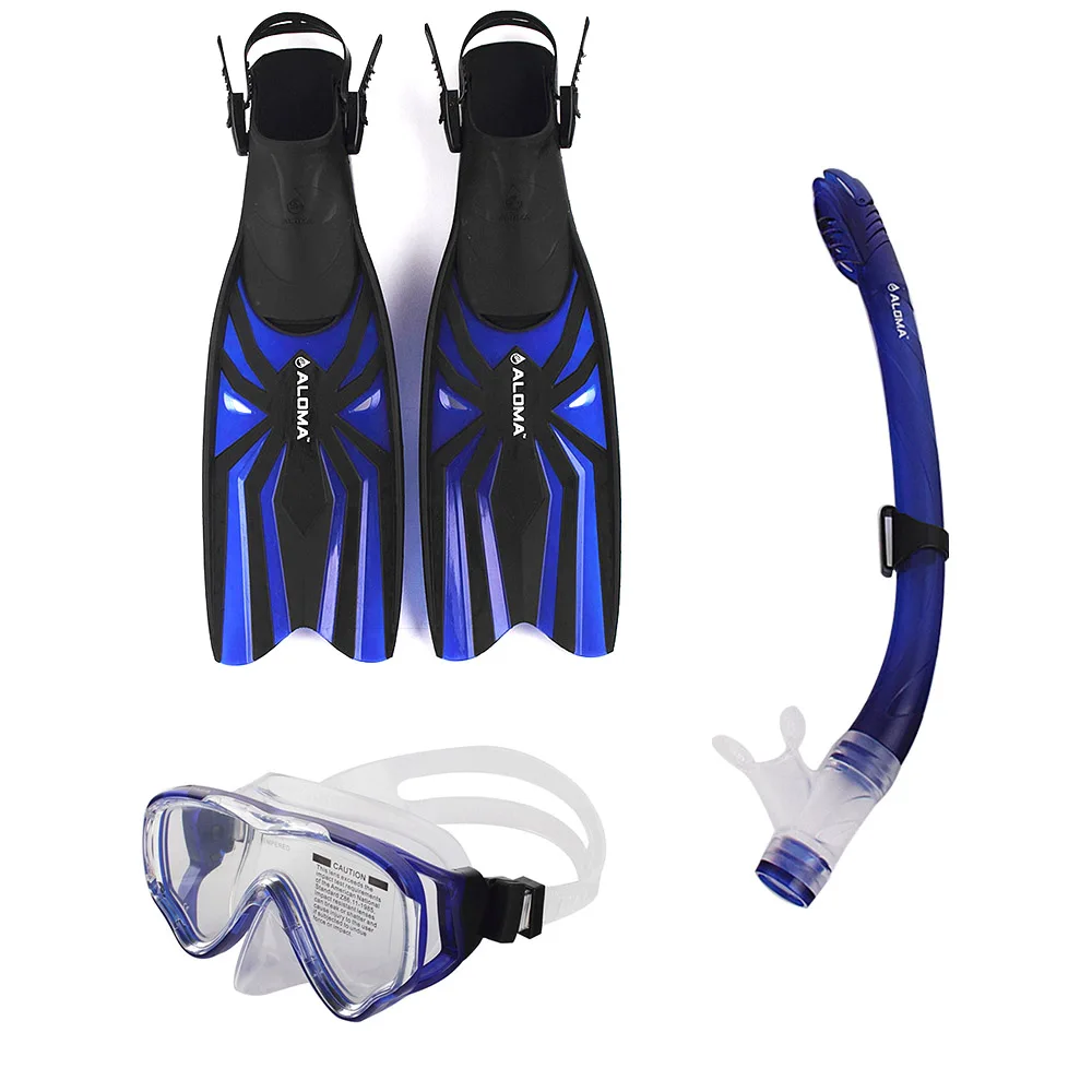 swimming flippers and goggles