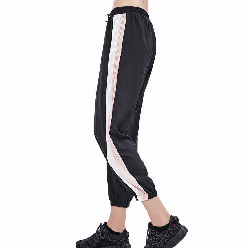 Женские длинные брюки для бега йоги, тренировки, спортивные штаны для фитнеса, спортзала, пешего туризма, одежда с высокой талией, женские брюки для женщин 18208