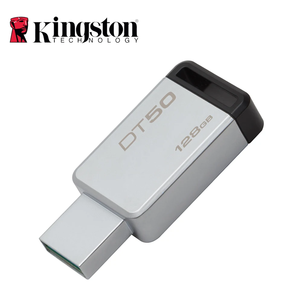 Kingston Digital DT50 USB 3,0 USB флеш-накопитель 16 Гб Флешка 128 ГБ 32 ГБ Флешка 64 Гб металлическая ручка-накопитель 8 Гб памяти U Stick