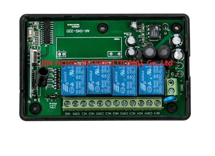 AC80-260V 4CH RF беспроводной Дистанционное управление системы/двигатель и Электрический двери 220 В в обучения код приемник